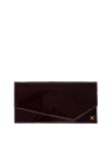 Esthera 1am Leather Envelope Bag In Purple