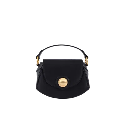 Esthera 7pm Leather Handbag In Black