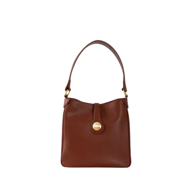 Esthera 9am Leather Shoulder Bag In Pink
