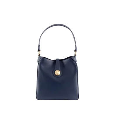 Esthera 9am Leather Shoulder Bag In White