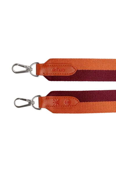 Esthera All Day Woven Silver Strap In Brown