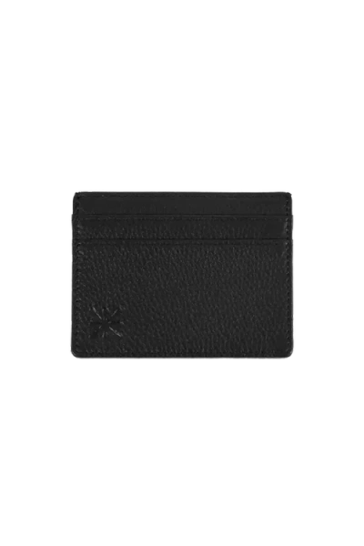 Esthera Leather Card Holder In Orange