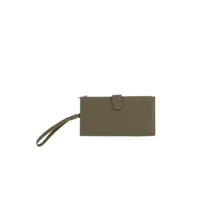 Esthera Leather Passport Holder In Green