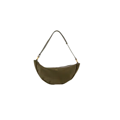 Esthera Luna Half Moon Bag In Green