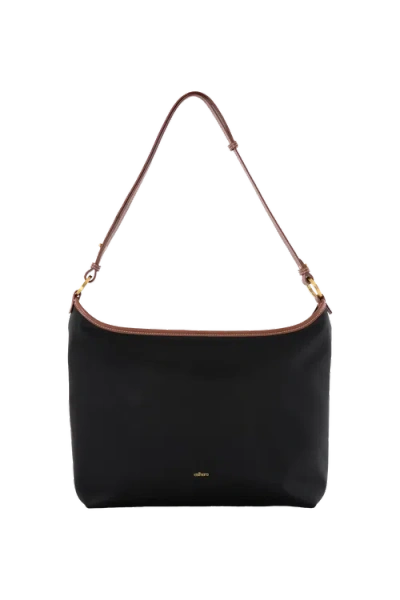 Esthera Rider Nylon Hobo Bag In Black