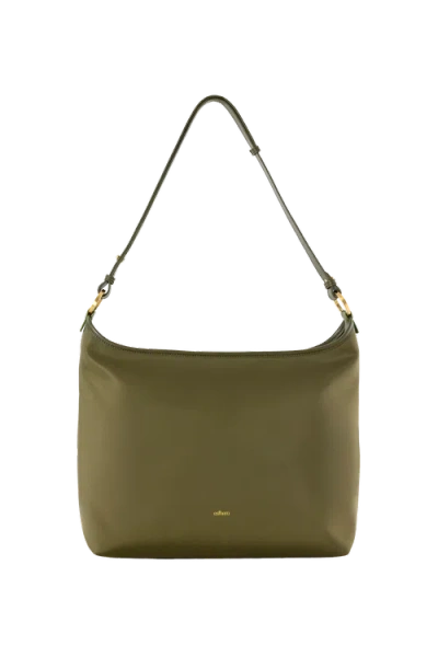 Esthera Rider Nylon Hobo Bag In Green