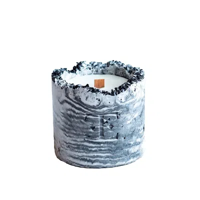 Esti Living Black / White Black Rose Gemstone Candle Small