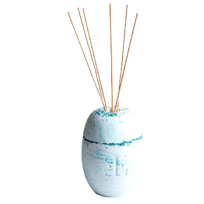Esti Living Blue / White Ocean Wave Reed Diffuser Set