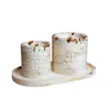 Esti Living Gold Cinnamon Crystal Candle Set In Gold