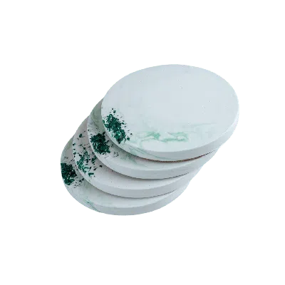 Esti Living Green / White Mystic Green Coaster Set