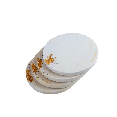 Esti Living Yellow / Orange / White Fresh Bloom Coaster Set