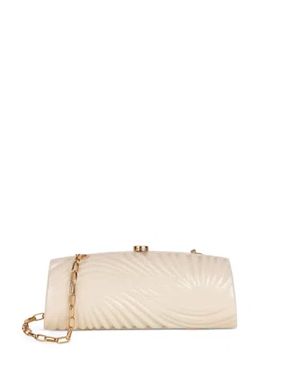 Estilé Wavy Clutch In Nude