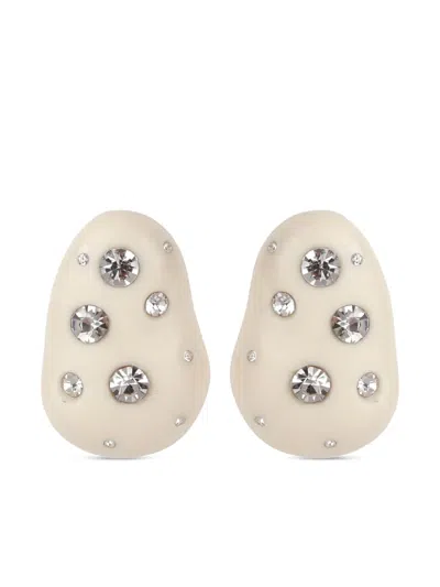 Estilé The Pebble Drop Earrings In Metallic