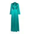 E.stott E. Stott Silk Zelda Gown In Green