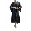 E.stott Ellis Midi Dress In Black/mint In Black