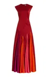 E.stott Iona Silk Gown In Orange