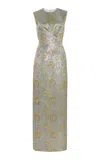 E.stott Lucia Lamè Jacquard Maxi Dress In Multi