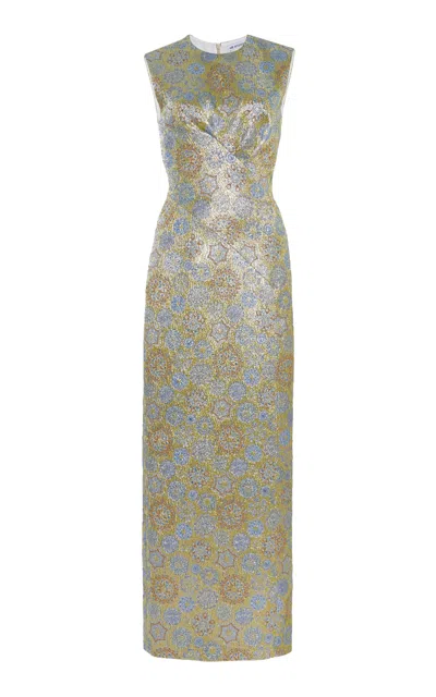 E.stott Lucia Lamè Jacquard Maxi Dress In Multi