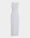 E.stott Lucia Sleeveless Column Maxi Dress In Cornflower