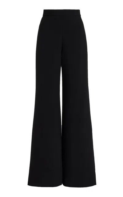 E.stott Simone Cady Flared-leg Trousers In Black