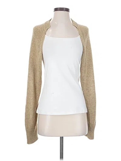 Pre-owned Et Clet Cardigan Sweater In Tan