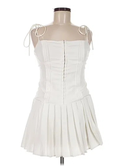 Pre-owned Et Clet Cocktail Dress In White