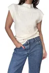 Et Clet Jacquard Knit Top In White In White