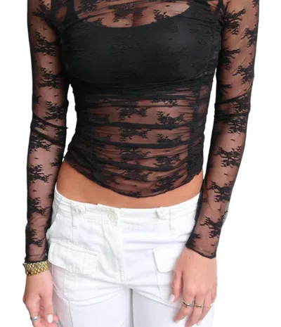 Et Clet Lacey Long Sleeve In Black