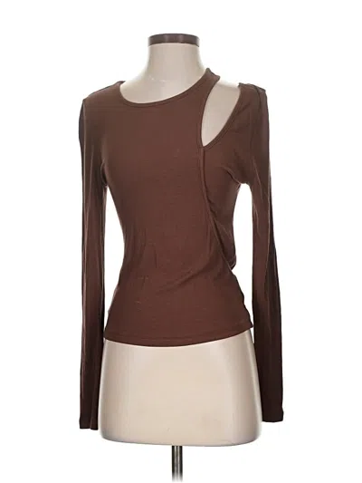 Pre-owned Et Clet Long Sleeve T-shirt In Brown
