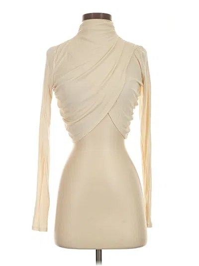 Pre-owned Et Clet Long Sleeve Turtleneck In Ivory