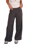 Et Clet Off Track Bottom Pants In Gray In Grey