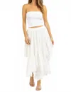 Et Clet Santa Maria Maxi Skirt In White In White