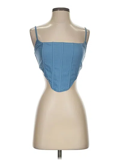 Pre-owned Et Clet Sleeveless Blouse In Blue