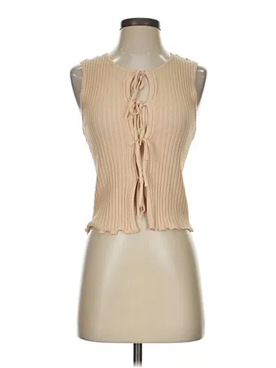 Pre-owned Et Clet Sweater Vest In Tan
