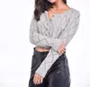 Et Clet Sweetheart Sweater In Grey In Grey