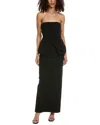 Et Ochs Ada Utility Pocket Peplum Gown In Black