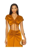 Et Ochs Blake Top In Brown
