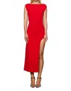 Et Ochs Catalina Dress In Red In Red