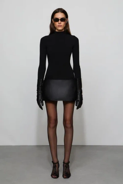 Et Ochs Colette Knit Combo Dress In Black