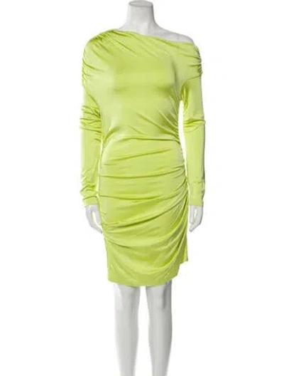Pre-owned Et Ochs Cowl Neck Mini Dress In Green