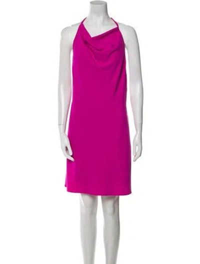 Pre-owned Et Ochs Cowl Neck Mini Dress W/ Tags In Purple