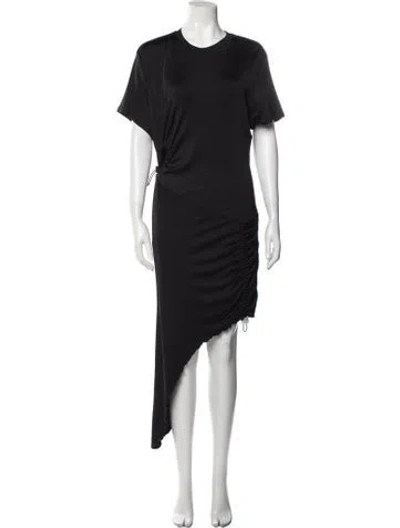 Pre-owned Et Ochs Crew Neck Long Dress W/ Tags In Black