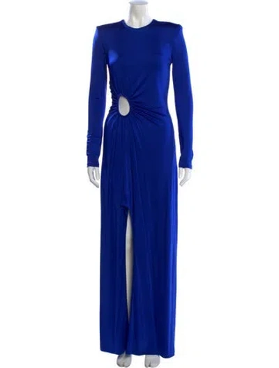 Pre-owned Et Ochs Crew Neck Long Dress W/ Tags In Blue