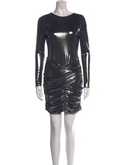 Pre-owned Et Ochs Crew Neck Mini Dress In Blue