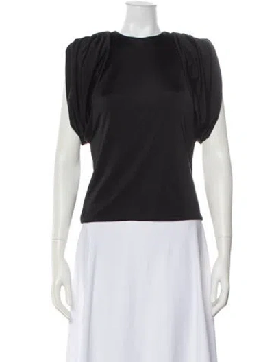 Pre-owned Et Ochs Crew Neck Short Sleeve Top W/ Tags In Black