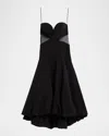 Et Ochs Daniella Strapless Bubble Gown In Black
