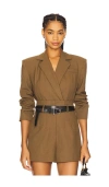 Et Ochs Deon Jacket Bodysuit In Brown