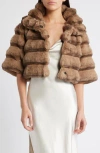 Et Ochs Faux Fur Bolero Jacket