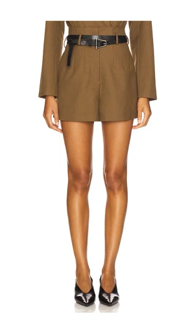 Et Ochs Finn Suiting Short In Brown