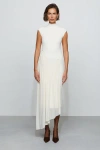 Et Ochs Francis Knit Combo Midi Dress In Neutral